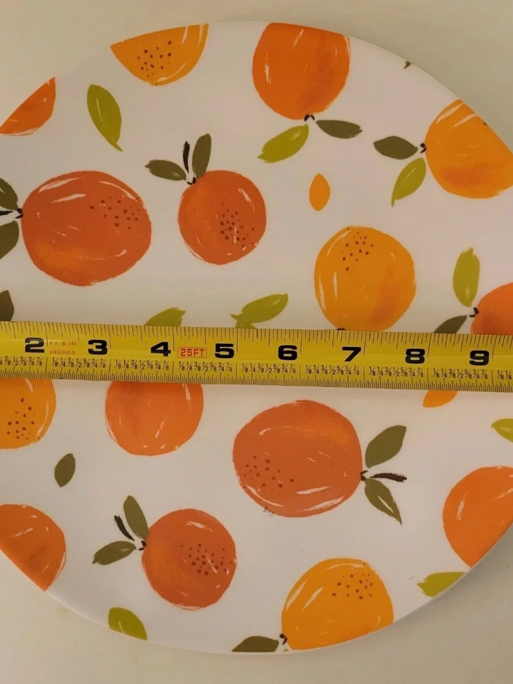 Hobby Lobby Orange Melamine Salad & Dinner Plates 4ct Each Summer Fruit Oranges
